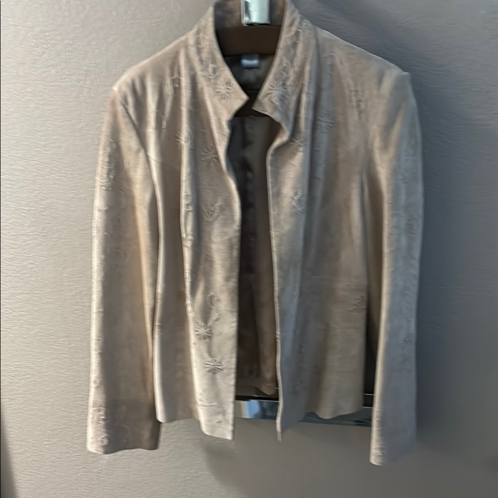 Cream Embroidered Jacket